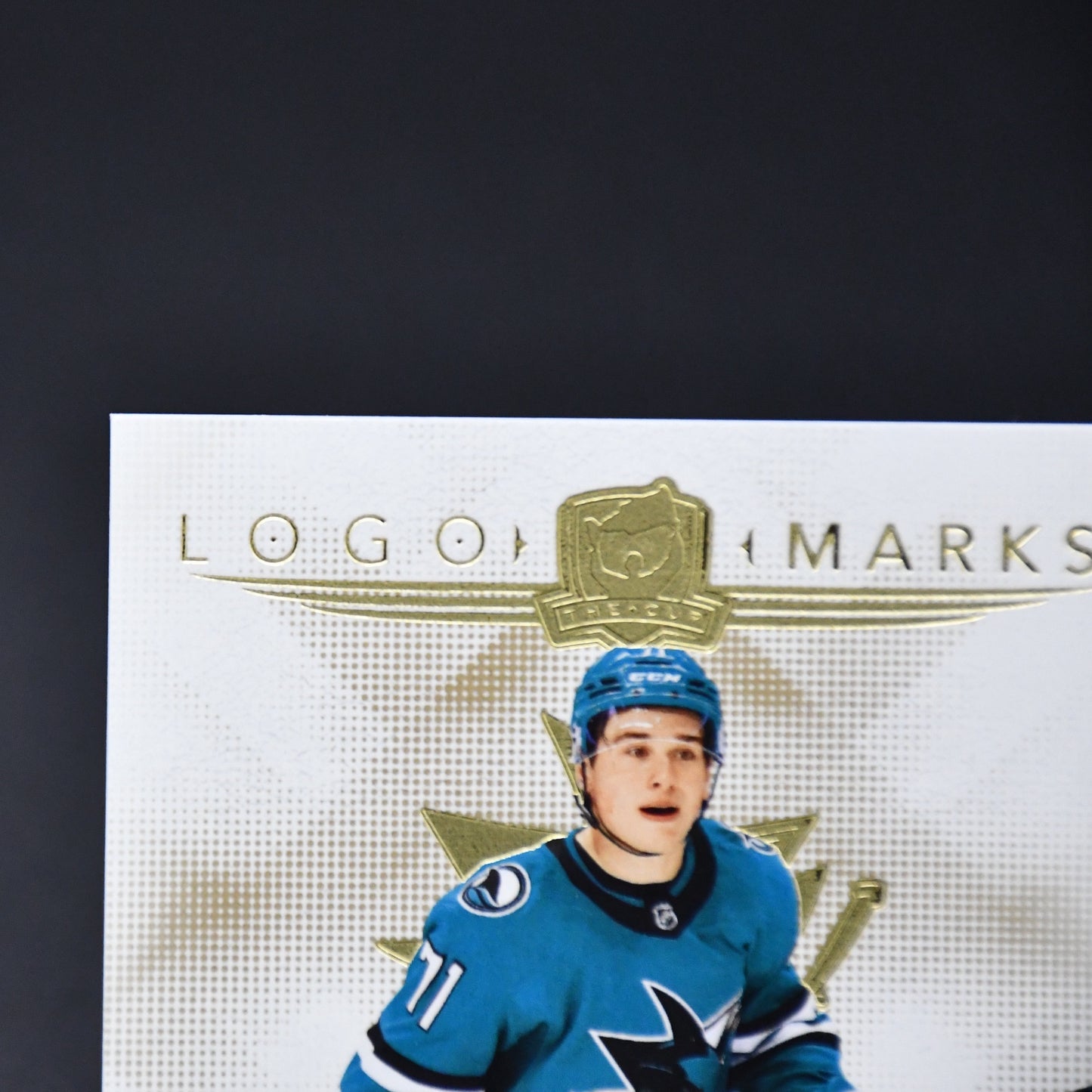 MACKLIN CELEBRINI 2024-25 UD THE CUP LOGOMARKS ROOKIE PATCH AUTO GOLD 10/10 RC
