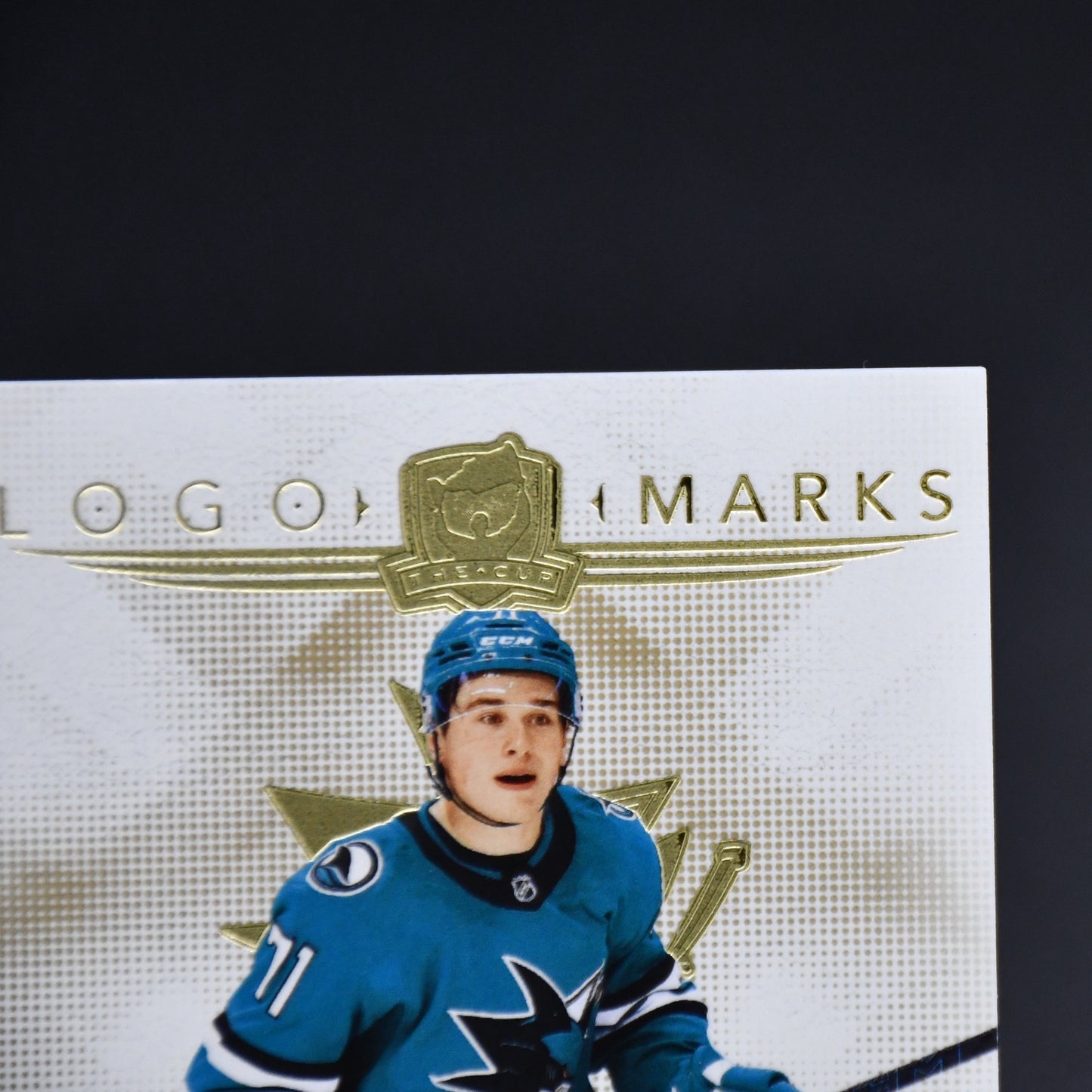 MACKLIN CELEBRINI 2024-25 UD THE CUP LOGOMARKS ROOKIE PATCH AUTO GOLD 10/10 RC