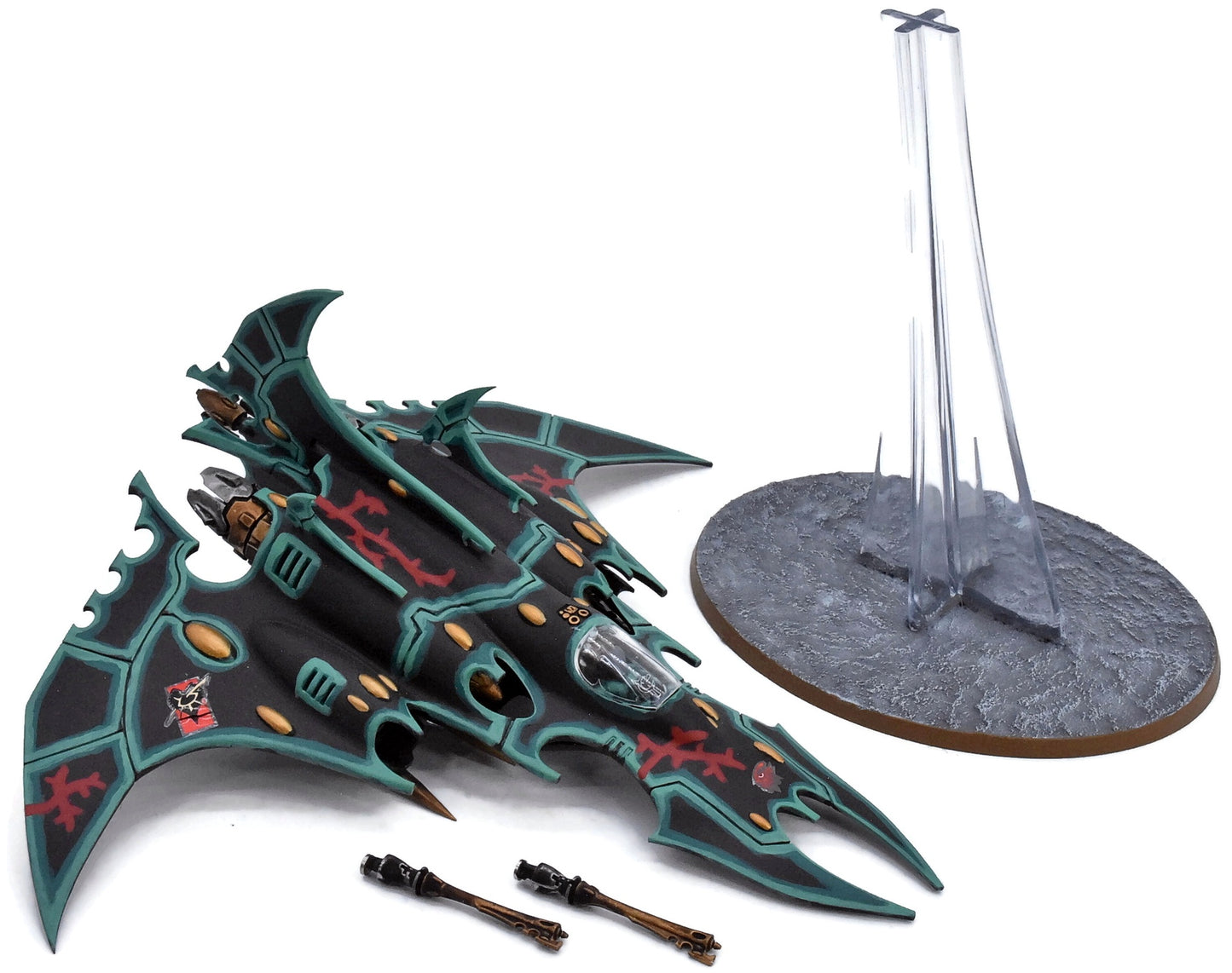 DRUKHARI Razorwing Jetfighter #1 WELL PAINTED Warhammer 40K 6955