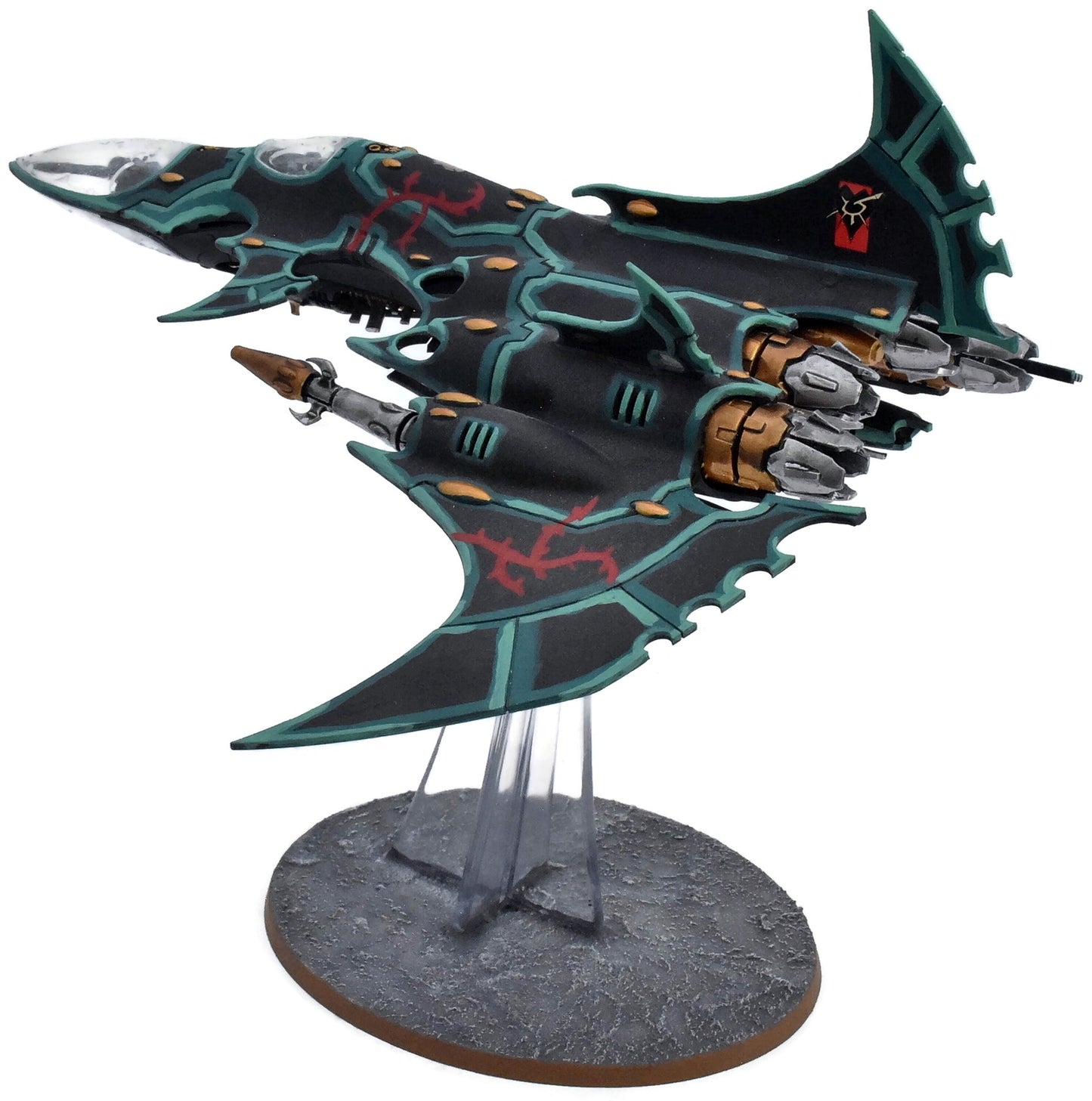 DRUKHARI Void Raven Bomber #2 WELL PAINTED Warhammer 40K 6979