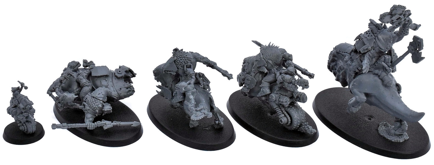 ORKS 4 Squighog Boyz #3 Warhammer 40K 0407