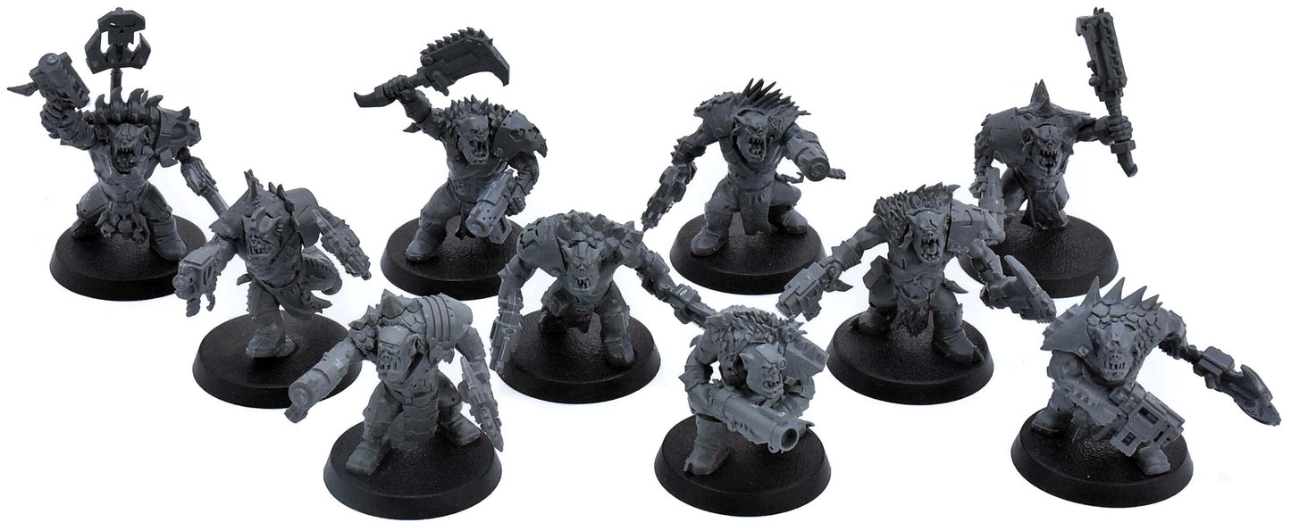 ORKS 10 Beast Snagga Boyz #5 Warhammer 40K 0445