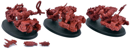 ORKS 3 Ork Warbiker Mob #1 Warhammer 40K 0490