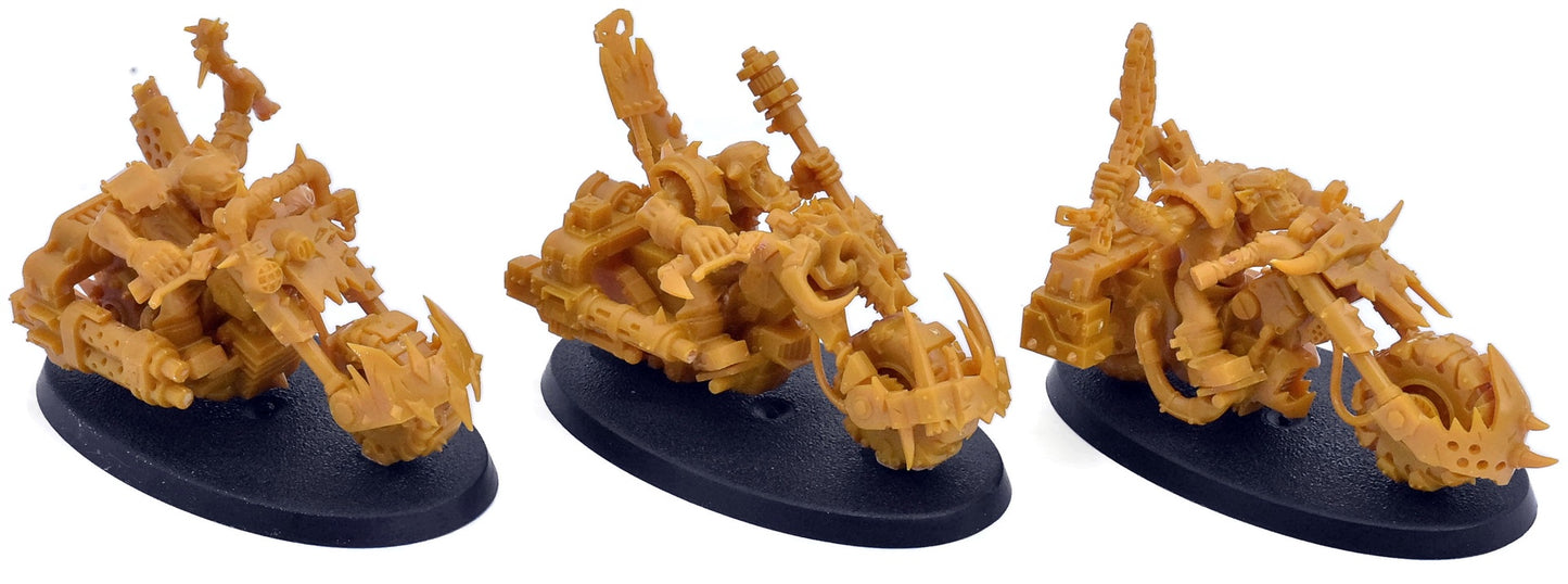 ORKS 3 Ork Warbiker Mob #2 Warhammer 40K 0506