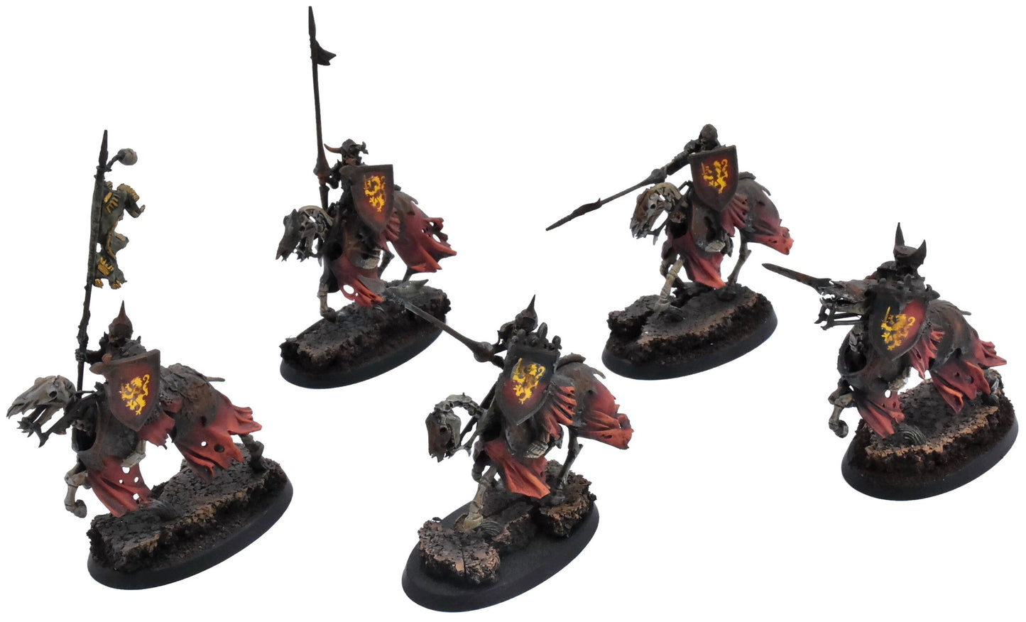 SOULBLIGHT GRAVELORDS 5 Black Knights #1 PRO PAINTED Warhammer Sigmar 0667