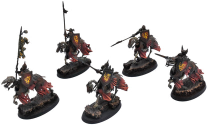 SOULBLIGHT GRAVELORDS 5 Black Knights #1 PRO PAINTED Warhammer Sigmar 0667