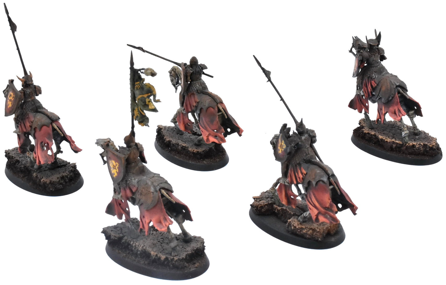SOULBLIGHT GRAVELORDS 5 Black Knights #1 PRO PAINTED Warhammer Sigmar 0667