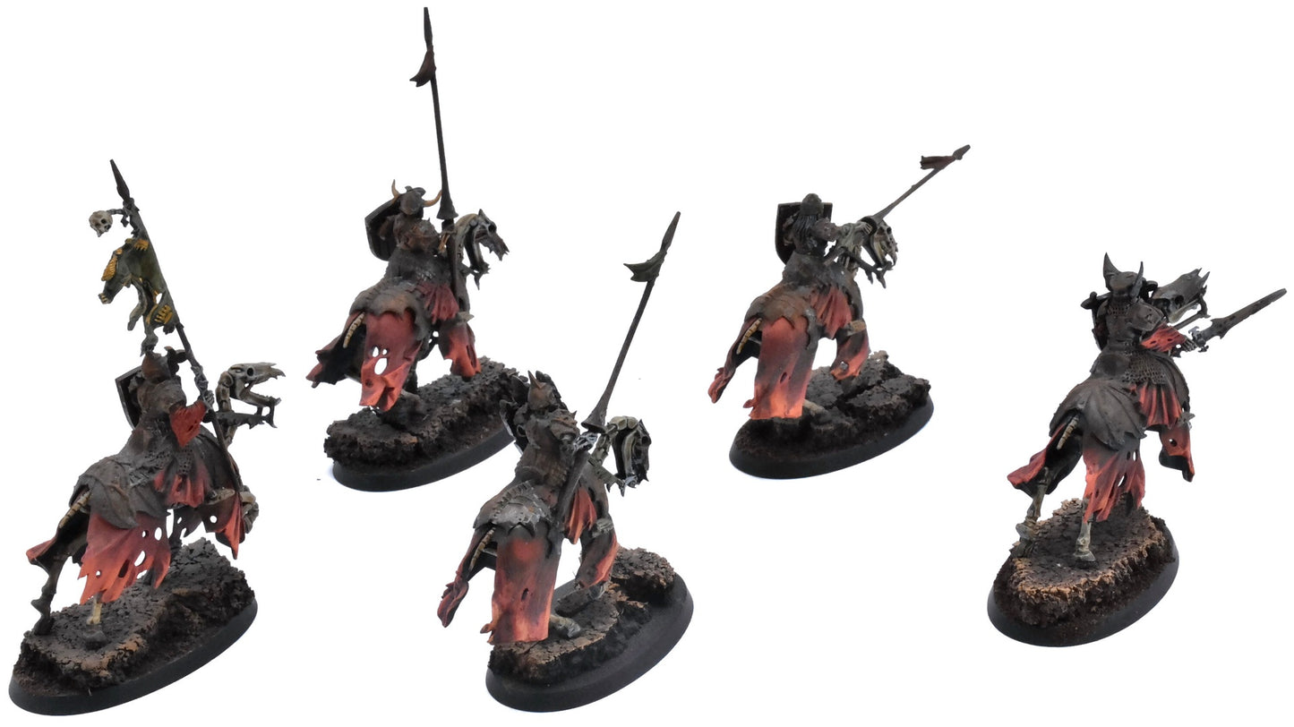 SOULBLIGHT GRAVELORDS 5 Black Knights #1 PRO PAINTED Warhammer Sigmar 0667