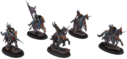 SOULBLIGHT GRAVELORDS 5 Blood Knights #1 PRO PAINTED Warhammer Sigmar 0674