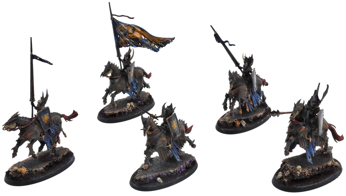 SOULBLIGHT GRAVELORDS 5 Blood Knights #2 PRO PAINTED Warhammer Sigmar 0681