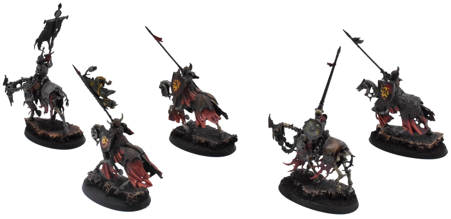SOULBLIGHT GRAVELORDS 5 Black knights & Barrow Knights #2 PRO PAINTED 0698