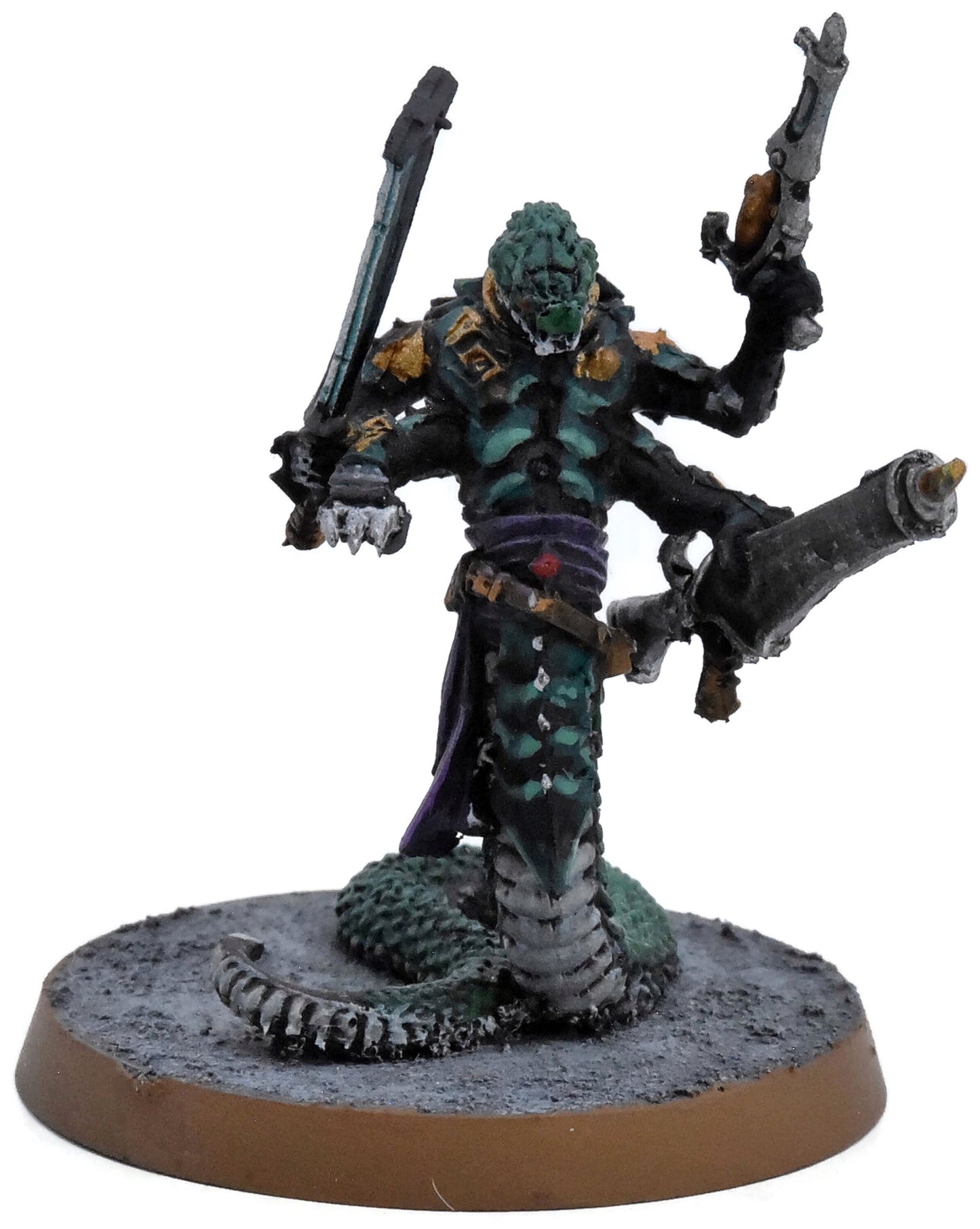 DRUKHARI Sslyth #7 WELL PAINTED finecast Warhammer 40K 7181