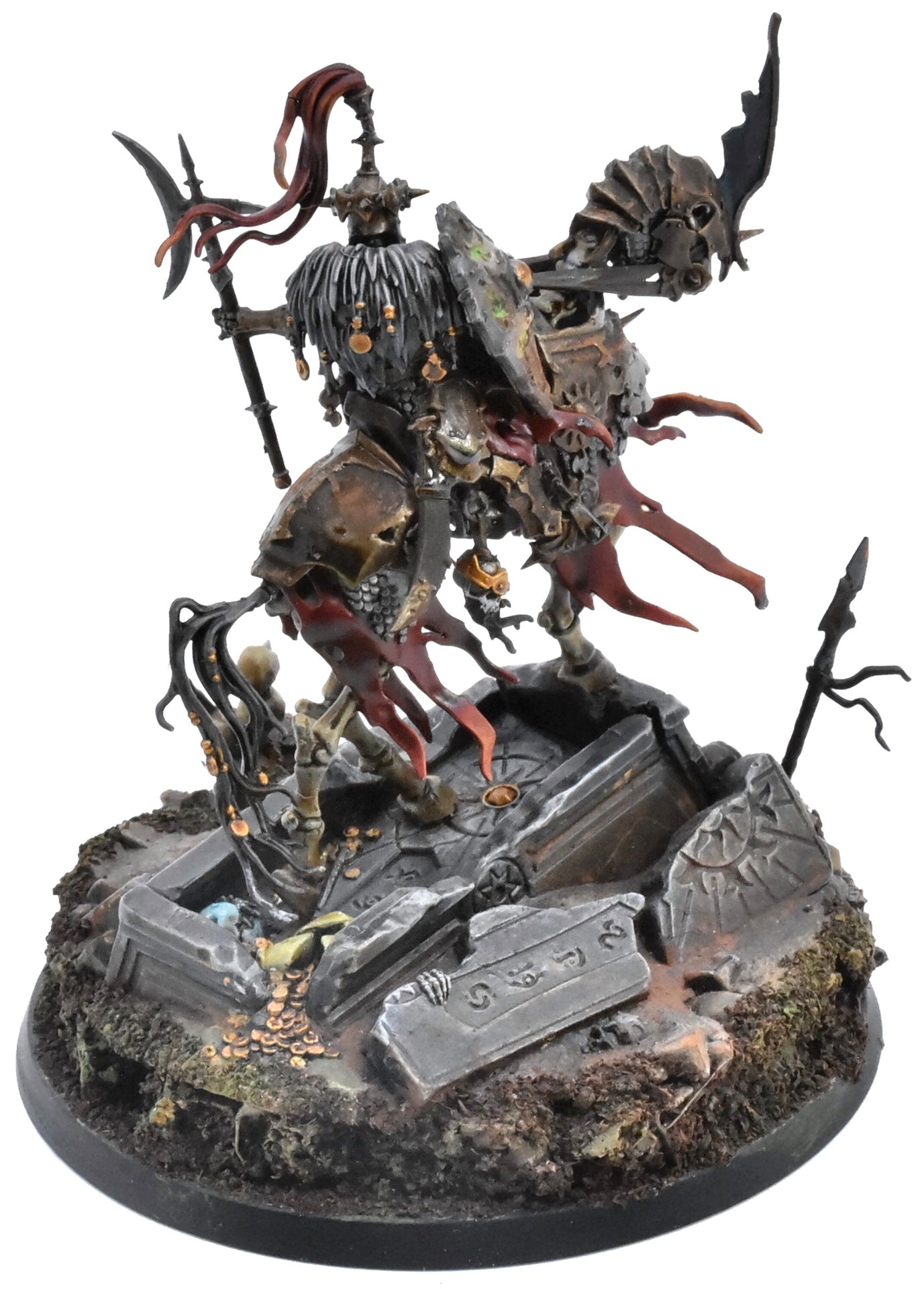 SOULBLIGHT GRAVELORDS Wight King Lord On Skeletal Steed #1 PRO PAINTED Sigmar 09