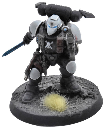 SPACE MARINES Vanguard Lieutenant #1 PAINTED Warhammer 40K 0926