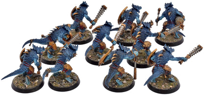 SERAPHON 10 Saurus Warriors #1 WELL PAINTED Warhammer Sigmar 6165