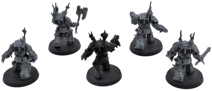 CHAOS SPACE MARINES 5 Chaos Terminators Squad #1 Warhammer 40K 0957