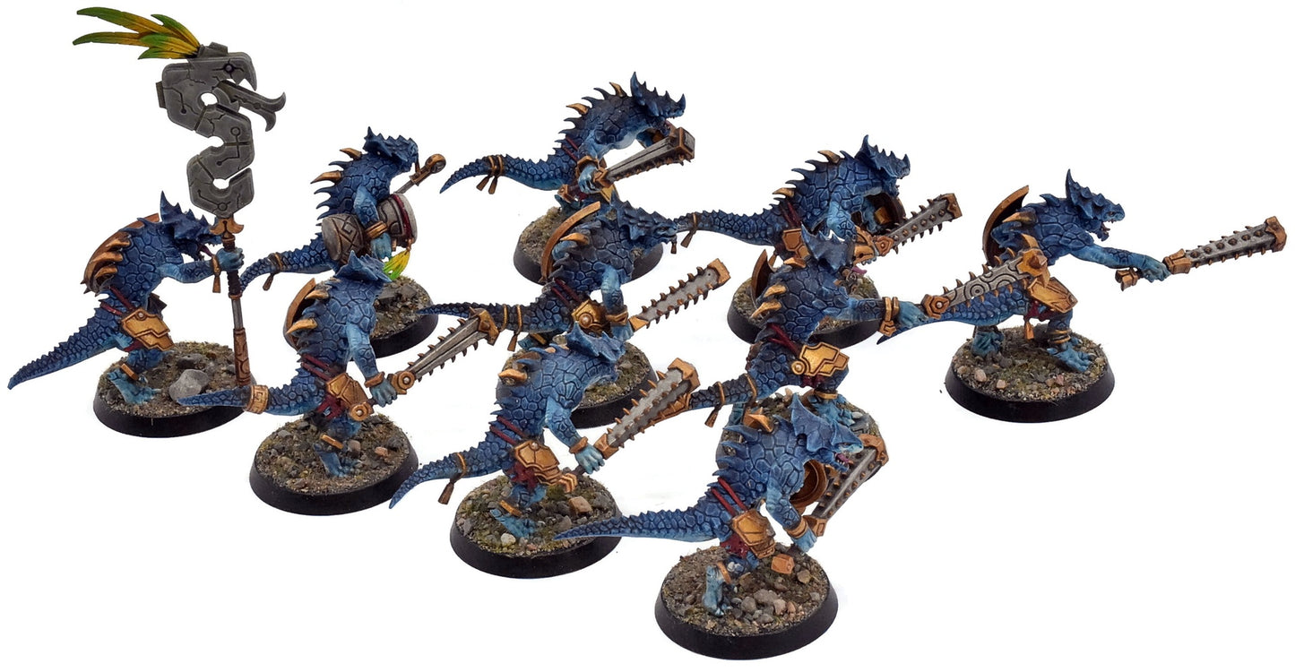 SERAPHON 10 Saurus Warriors #2 WELL PAINTED Warhammer Sigmar 6226