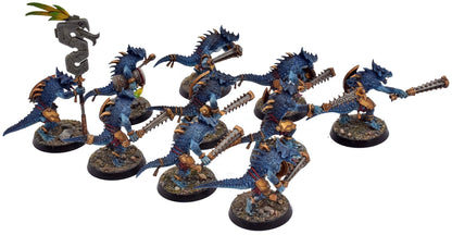 SERAPHON 10 Saurus Warriors #2 WELL PAINTED Warhammer Sigmar 6226