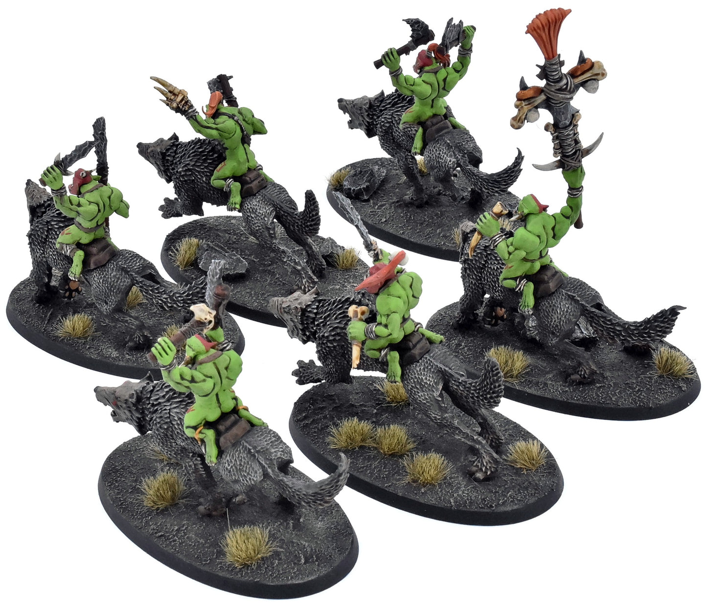 ORRUK WARCLANS 6 Gore Gruntas #2 PRO PAINTED Warhammer Sigmar Proxies 6325
