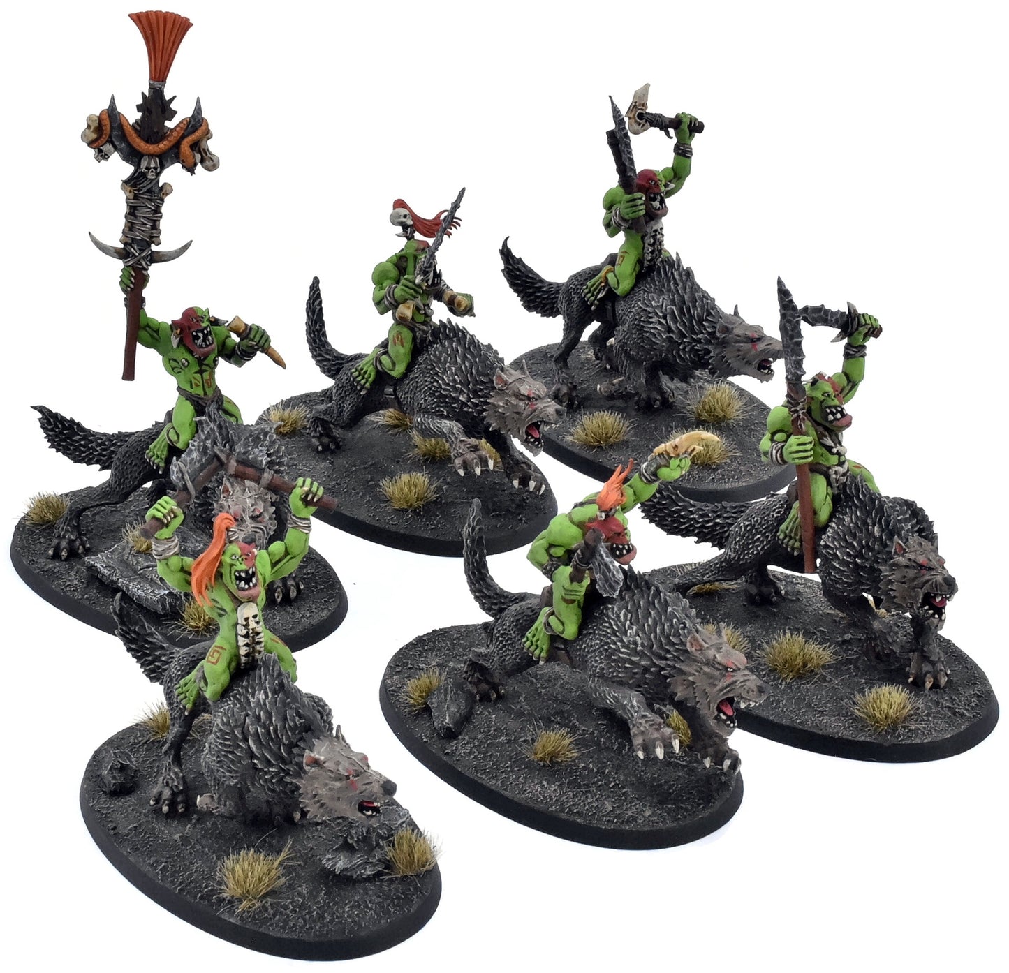 ORRUK WARCLANS 6 Gore Gruntas #2 PRO PAINTED Warhammer Sigmar Proxies 6325