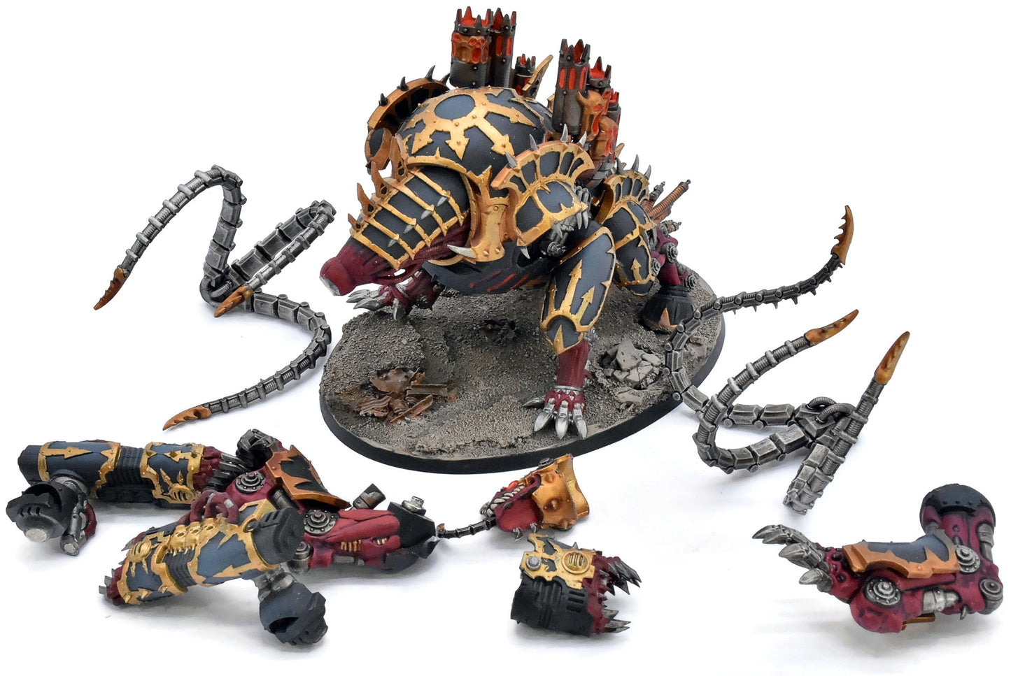 CHAOS SPACE MARINES Forgefiend #1 PRO PAINTED Magnetized 40K 6349