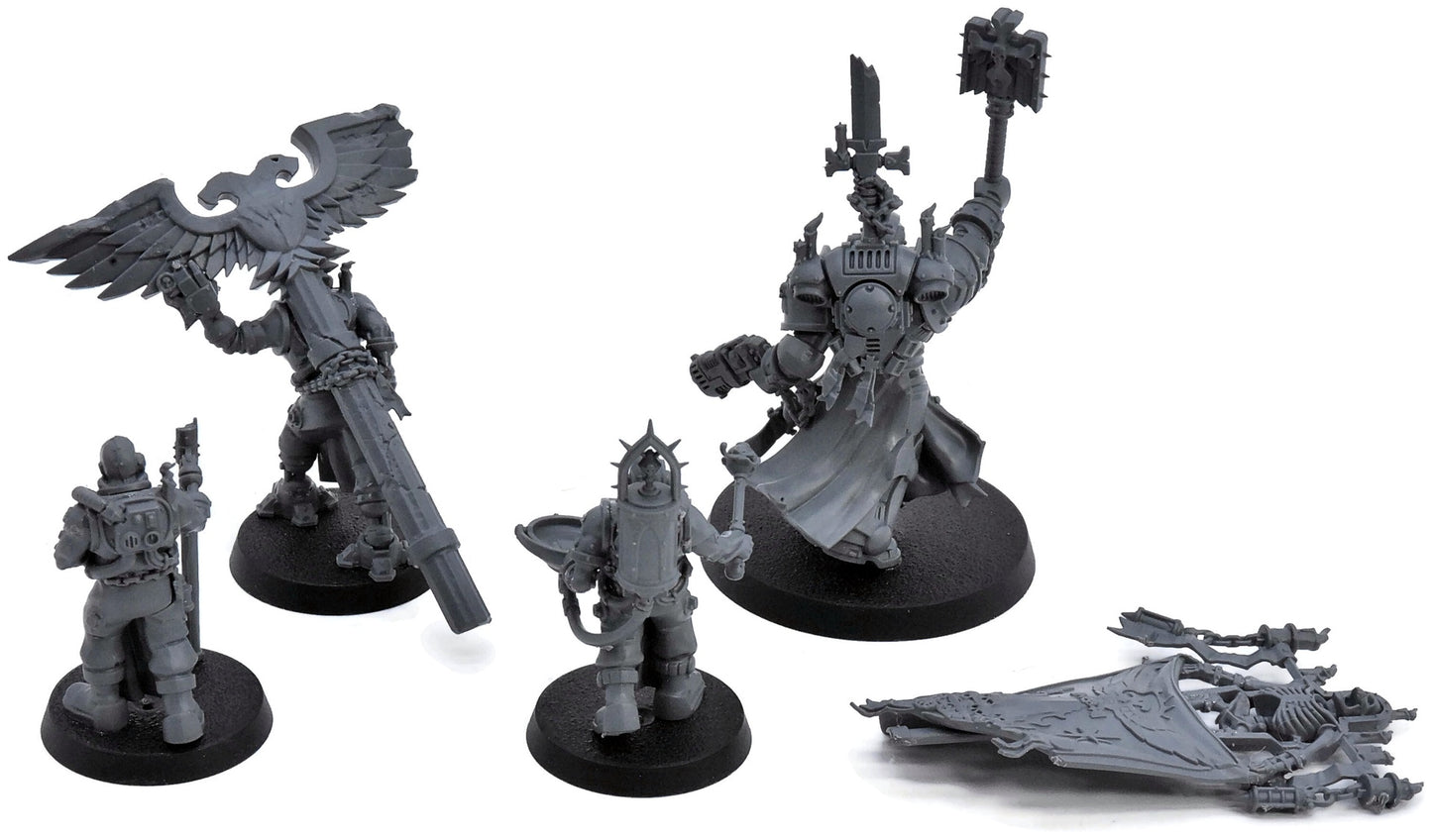 BLACK TEMPLARS Chaplain Grimaldus & Retinue #1 Warhammer 40K 7570