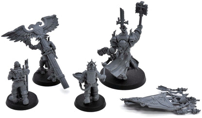 BLACK TEMPLARS Chaplain Grimaldus & Retinue #1 Warhammer 40K 7570