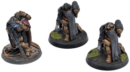 SPACE MARINES 3 Eliminators #4 WELL PAINTED Warhammer 40K 1068