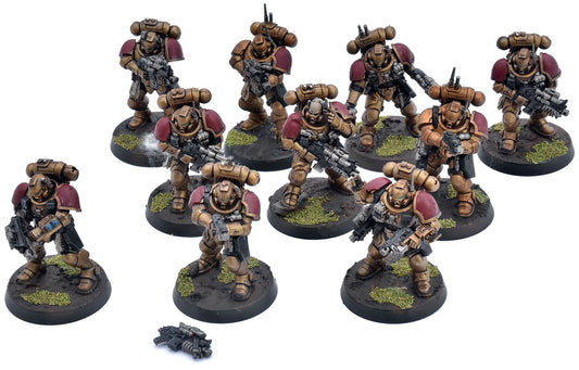 SPACE MARINES 10 Primaris Infiltrators #1 WELL PAINTED Warhammer 40K 1075