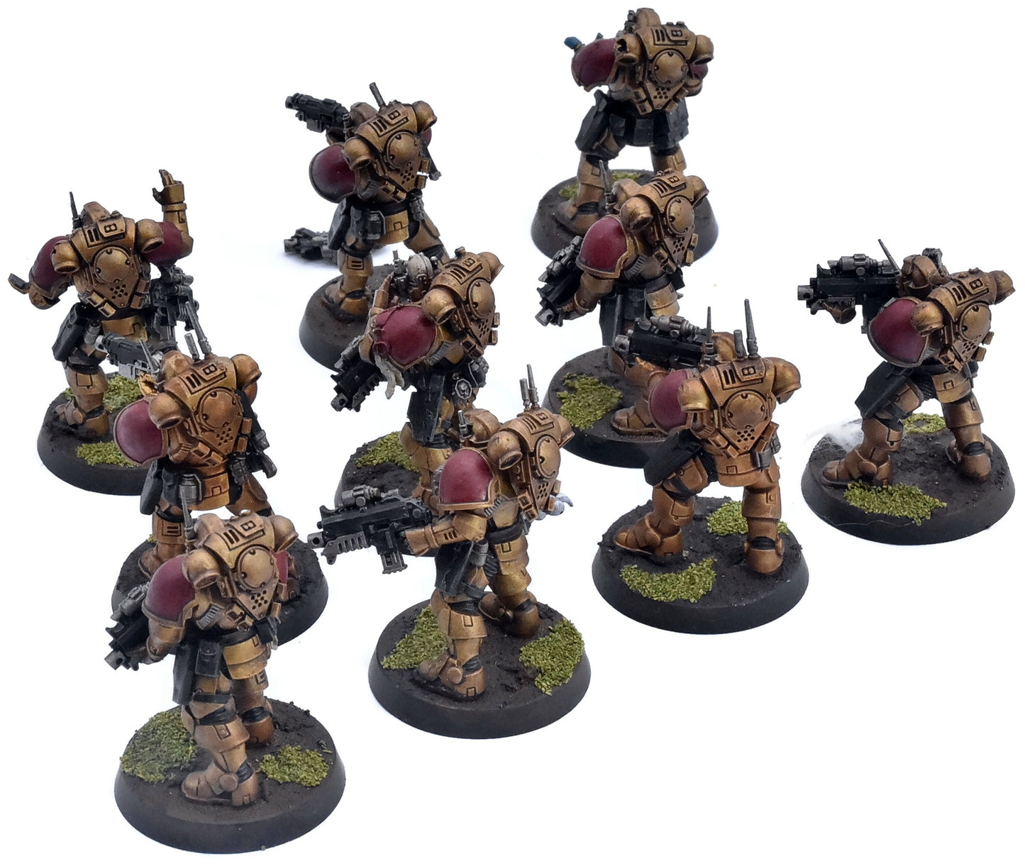 SPACE MARINES 10 Primaris Infiltrators #1 WELL PAINTED Warhammer 40K 1075