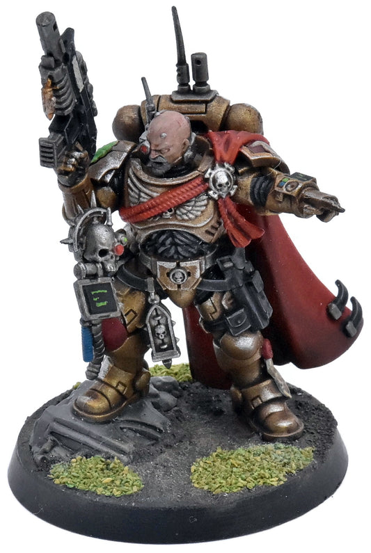 SPACE MARINES Captain in Phobos Armour #1 WELL PAINTED Warhammer 40K 1143