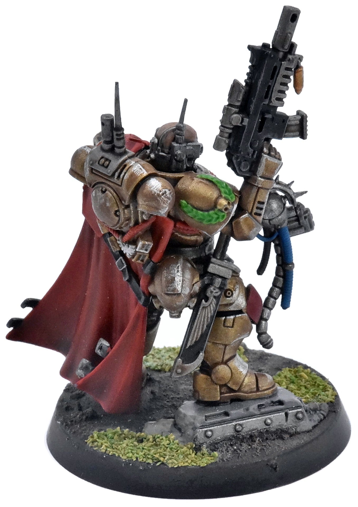 SPACE MARINES Captain in Phobos Armour #1 WELL PAINTED Warhammer 40K 1143