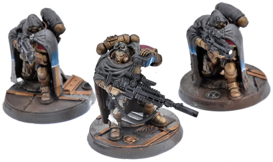 SPACE MARINES 3 Eliminators #2 WELL PAINTED Warhammer 40K 1150