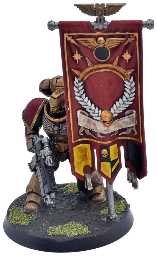 SPACE MARINES Ancient banner standard Minotaurs #1 WELL PAINTED 40K 1174