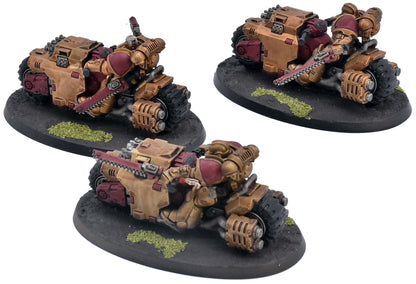 SPACE MARINES 3 Outriders #1 WELL PAINTED Warhammer 40K 1181