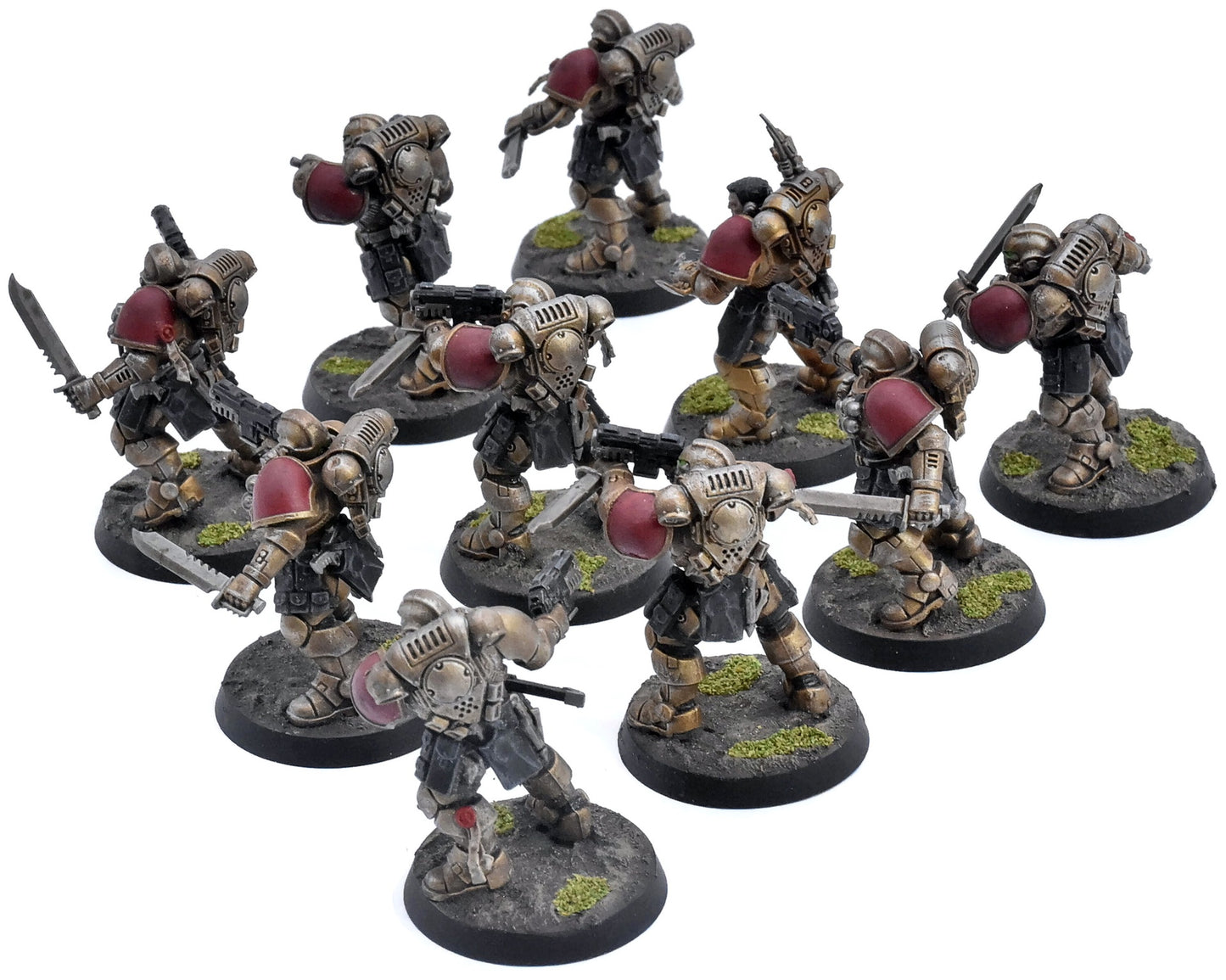 SPACE MARINES 10 Minotaur Reaver Squad #1 WELL PAINTED Warhammer 40K 1204