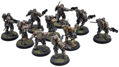 SPACE MARINES 10 Minotaur Reaver Squad #1 WELL PAINTED Warhammer 40K 1204