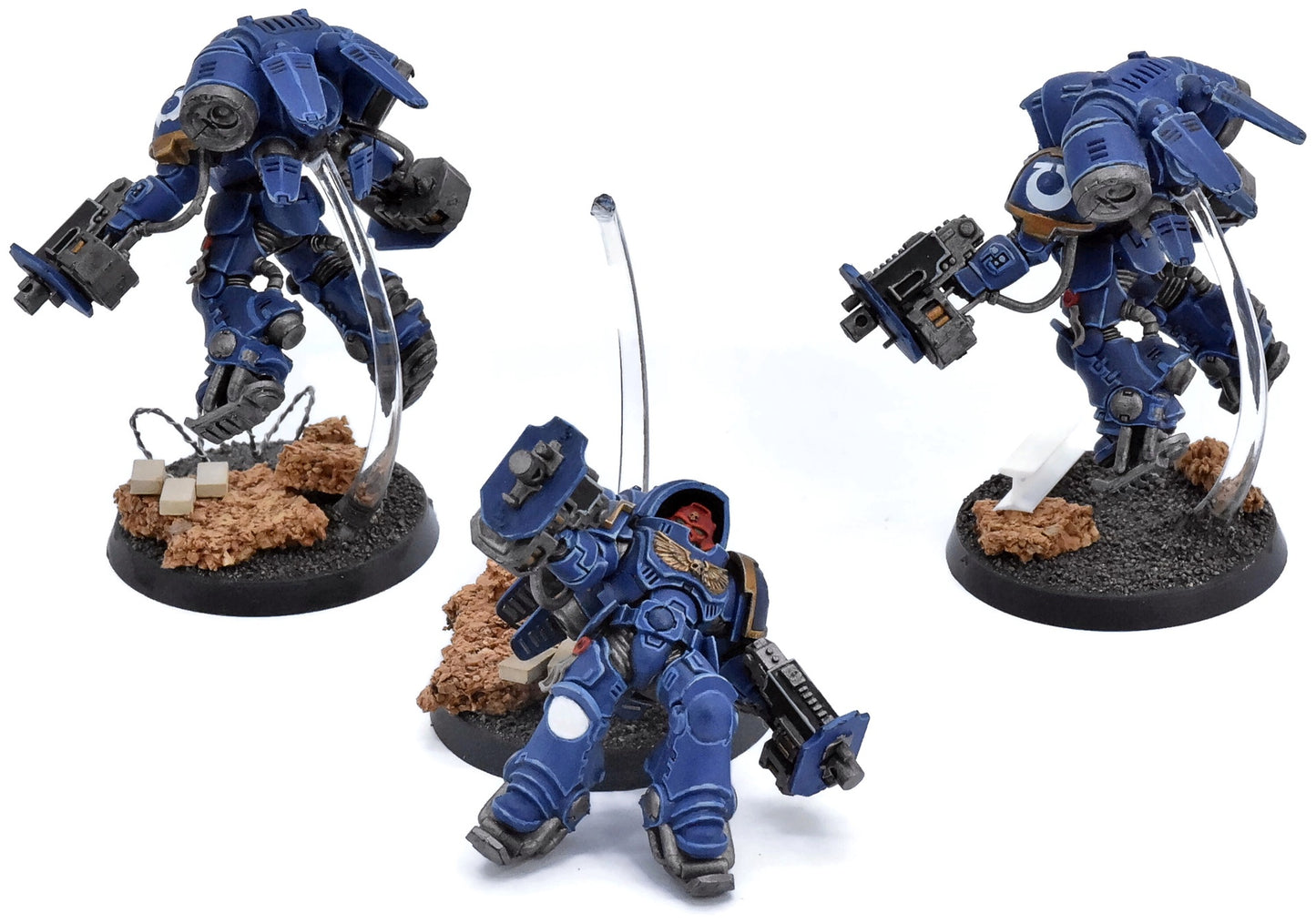 SPACE MARINES 3 Inceptors #1 PRO PAINTED base unfinished Warhammer 40K 1211