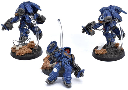 SPACE MARINES 3 Inceptors #1 PRO PAINTED base unfinished Warhammer 40K 1211