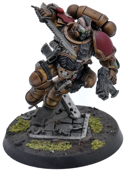 SPACE MARINES Minotaurs Lieutenant In Reaver Armour #1 WELL PAINTED 1259