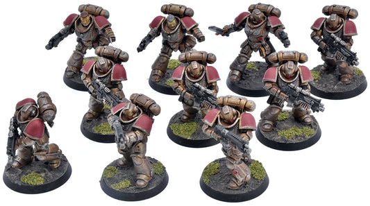 SPACE MARINES 10 Minotaur Intercessors #1 WELL PAINTED Warhammer 40K 1280