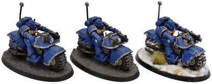 SPACE MARINES 3 Space Marines Bike Squad #1 Warhammer 40K 6677