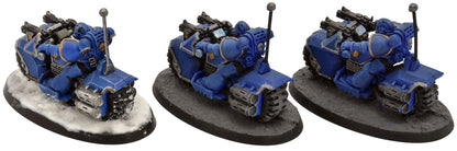 SPACE MARINES 3 Space Marines Bike Squad #1 Warhammer 40K 6677