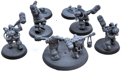 LEAGUE OF VOTANN 5 Cthonian Beserks #1 missing one head Warhammer 40K 1341