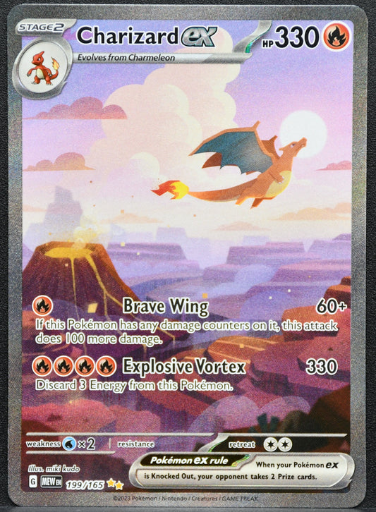 Pokemon TCG Charizard ex 199/165 S&V 151 NM