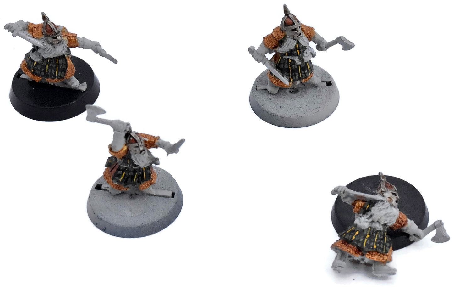 LOTR 4 Dwarf Iron Guards #1 FINECAST 1594