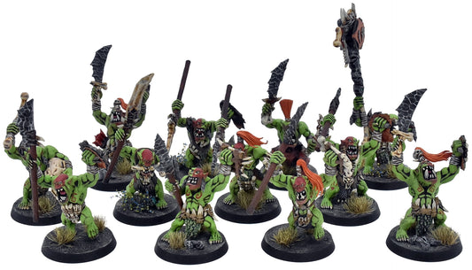 ORRUK WARCLANS 12 Savage Orruks #4 PRO PAINTED Warhammer Sigmar 6981