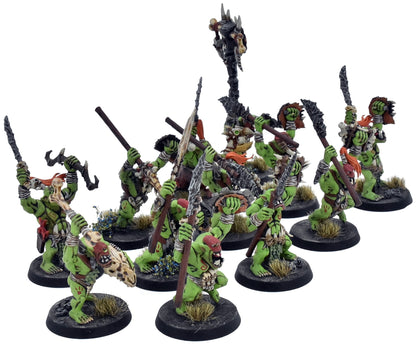 ORRUK WARCLANS 12 Savage Orruks #4 PRO PAINTED Warhammer Sigmar 6981