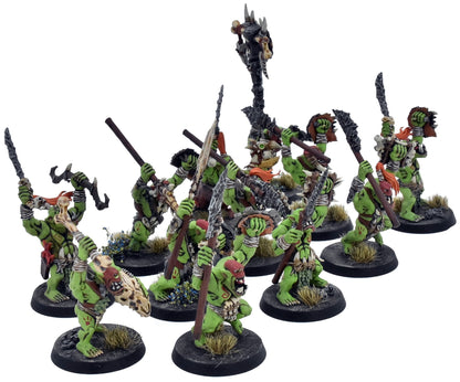 ORRUK WARCLANS 12 Savage Orruks #4 PRO PAINTED Warhammer Sigmar 6981