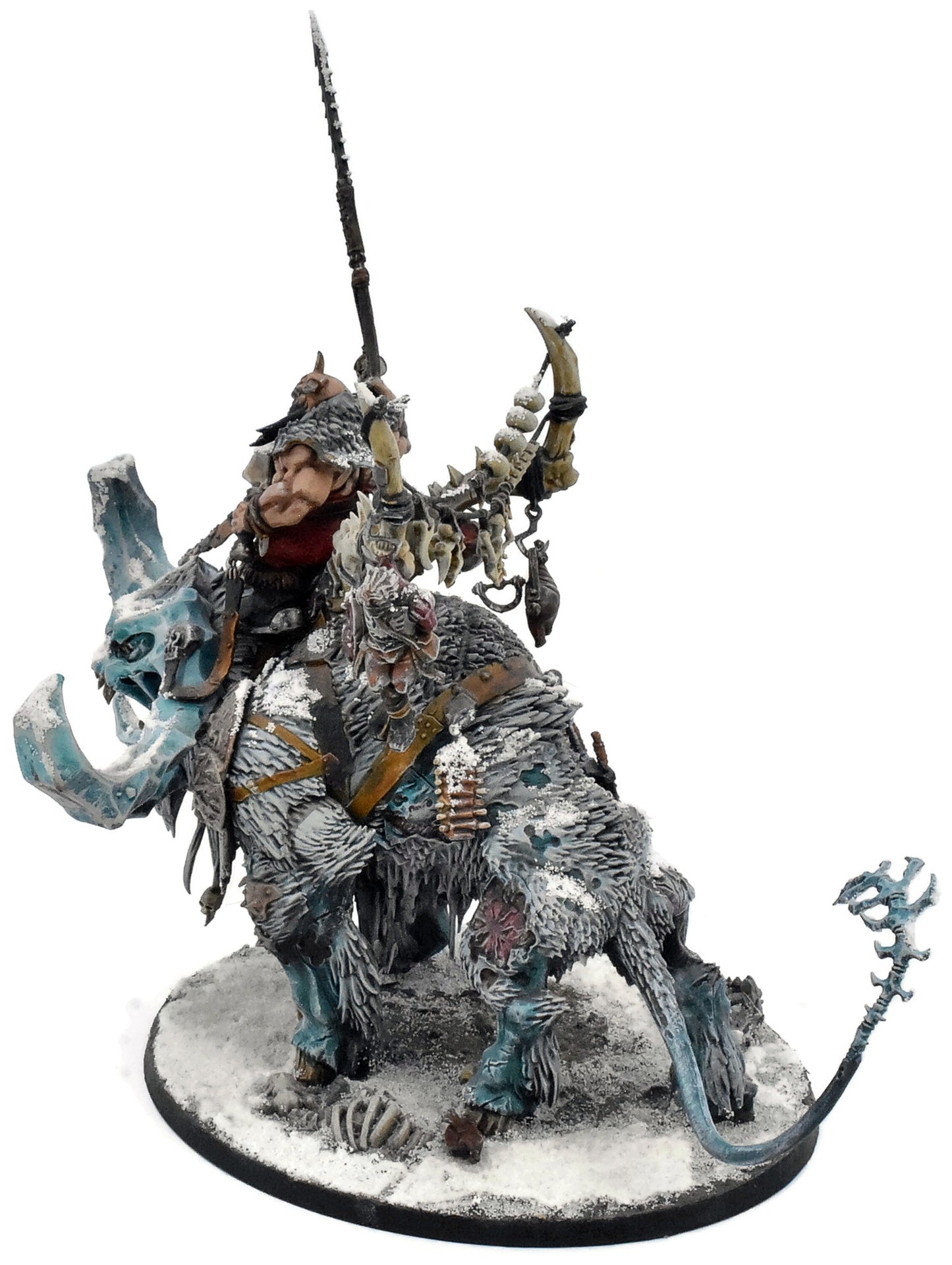 OGOR MAWTRIBES Frostlord On Stonehorn #1 PRO PAINTED Warhammer Sigmar 7001